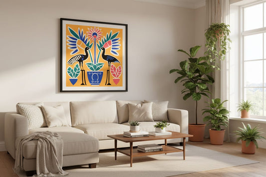 Gardens of Bloom – wall art in home – Fringe Art Studio- Wall Art- Cairo Egypt
