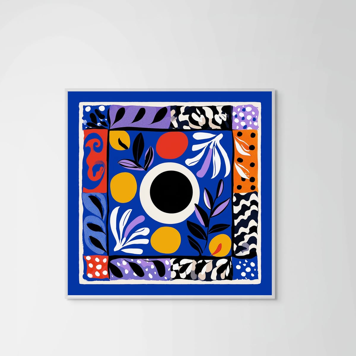 Autumn Blues – white frame – no mount – Fringe Art Studio- Wall Art- Cairo Egypt