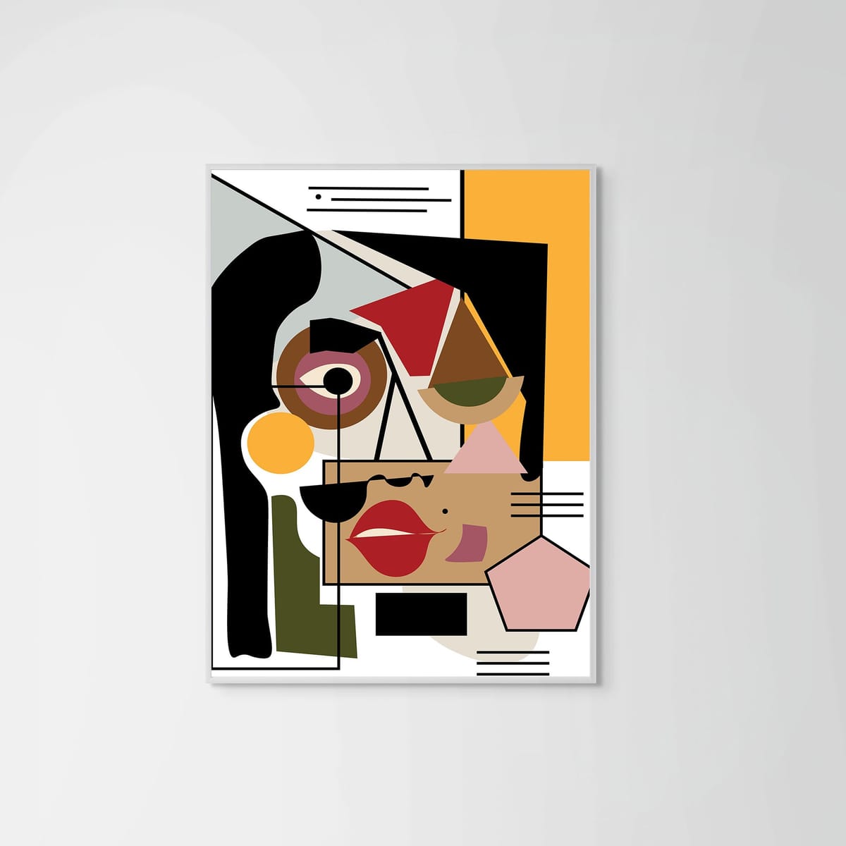 Julia – white frame – no mount – Fringe Art Studio- Wall Art- Cairo Egypt