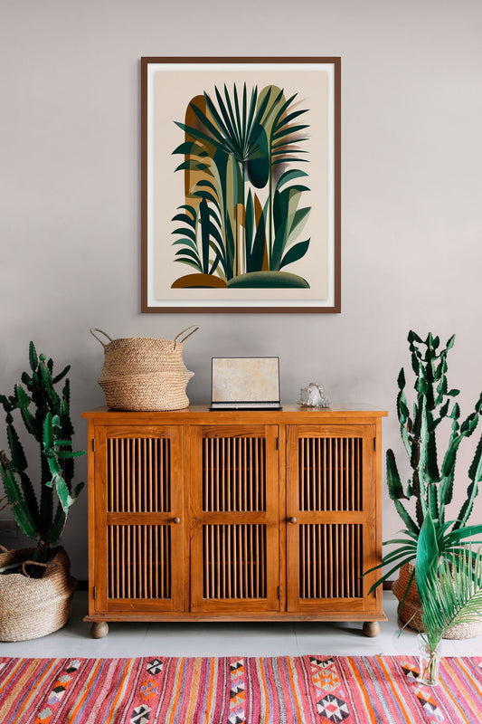 Palm Structure – wall art in home – Fringe Art Studio- Wall Art- Cairo Egypt