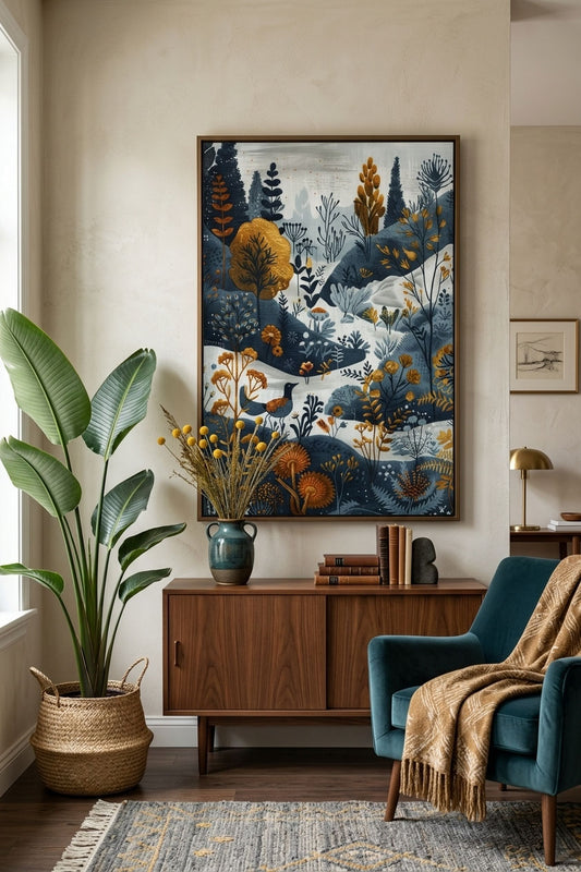 Winter Eagle – wall art in home – Fringe Art Studio- Wall Art- Cairo Egypt