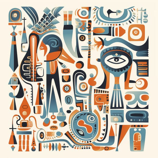 Abstract Totems – framed wall art print – Fringe Art Studio- Wall Art- Cairo Egypt