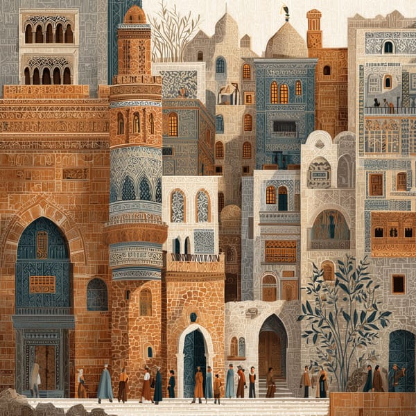 Earthy Arabesque – framed wall art print – Fringe Art Studio- Wall Art- Cairo Egypt
