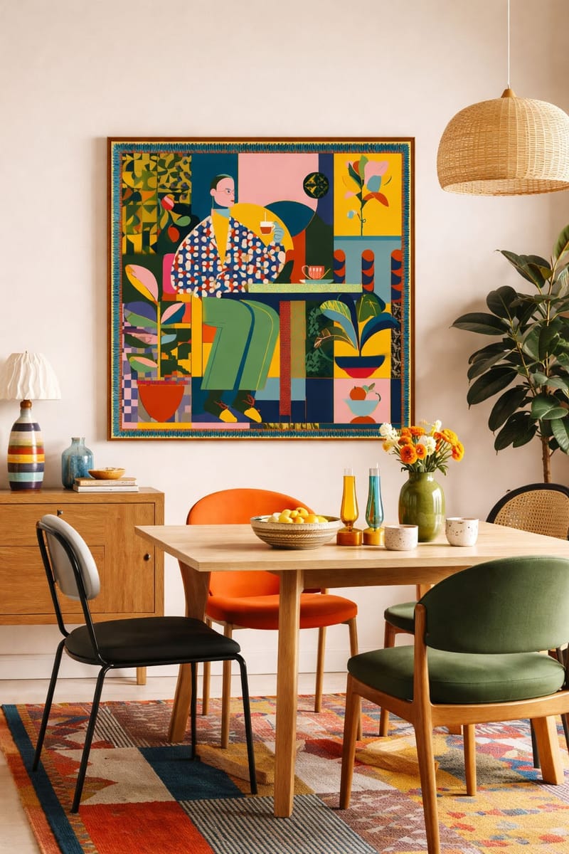 Afternoon Tea – wall art in home – Fringe Art Studio- Wall Art- Cairo Egypt