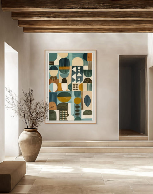 Axis I – wall art in home – Fringe Art Studio- Wall Art- Cairo Egypt