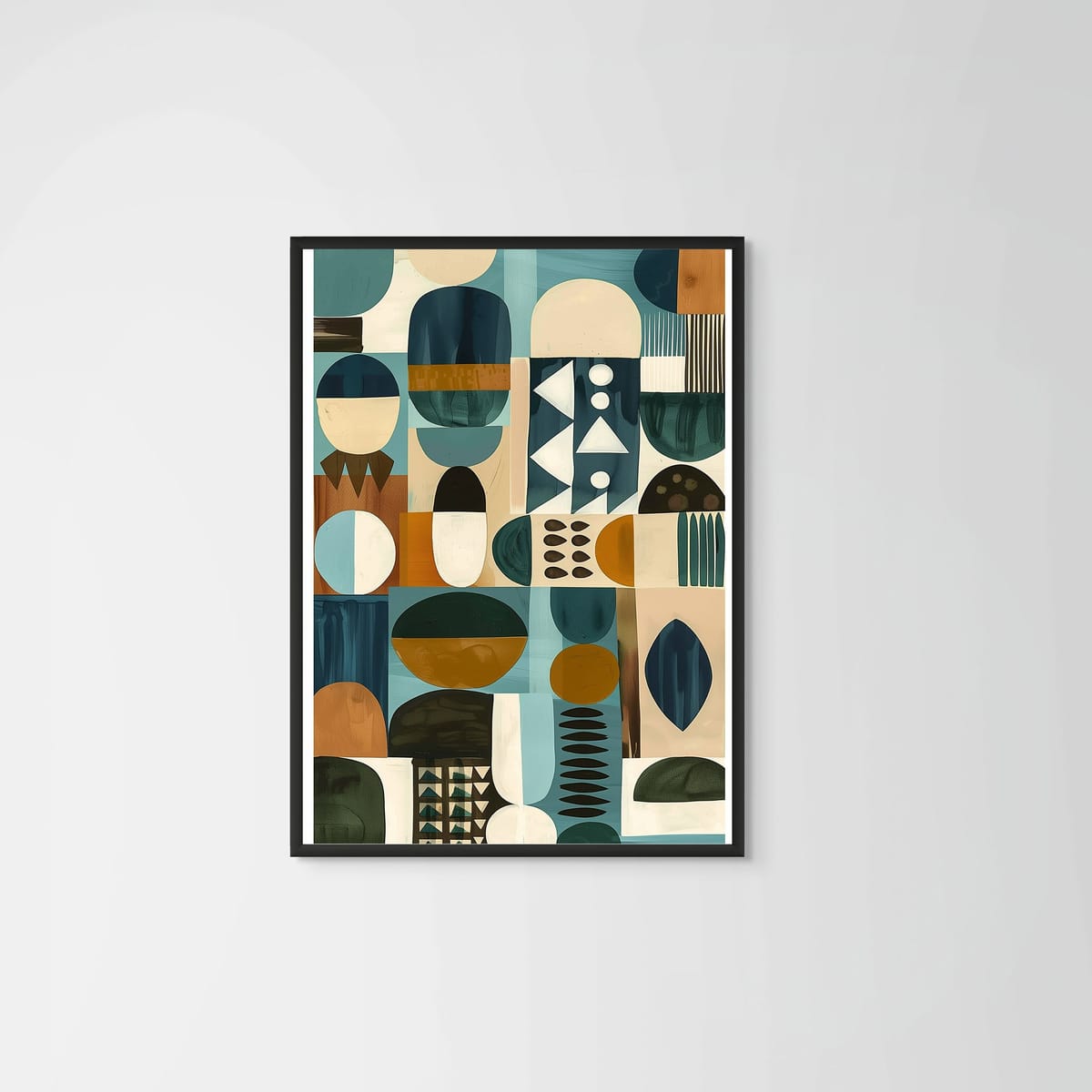 Axis I – black frame – no mount – Fringe Art Studio- Wall Art- Cairo Egypt