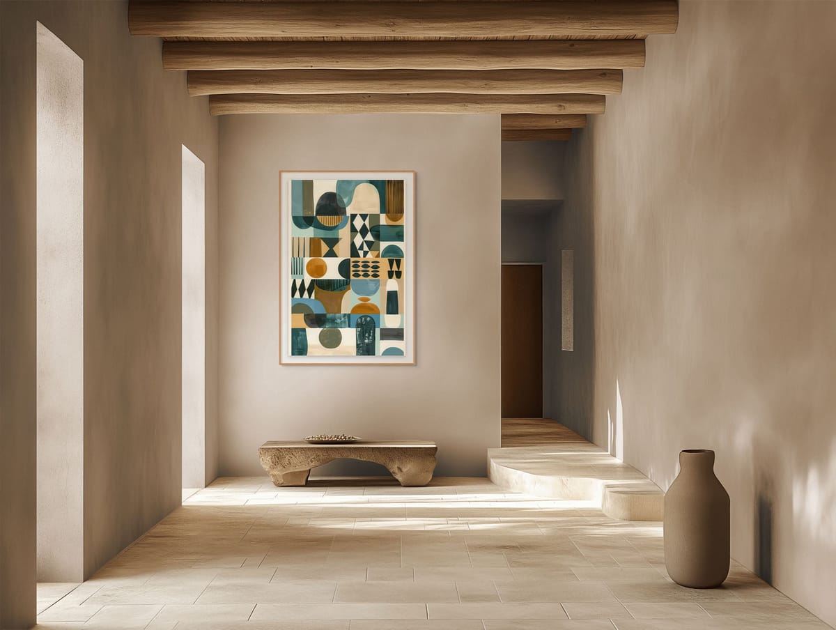 Axis II – wall art in home – Fringe Art Studio- Wall Art- Cairo Egypt