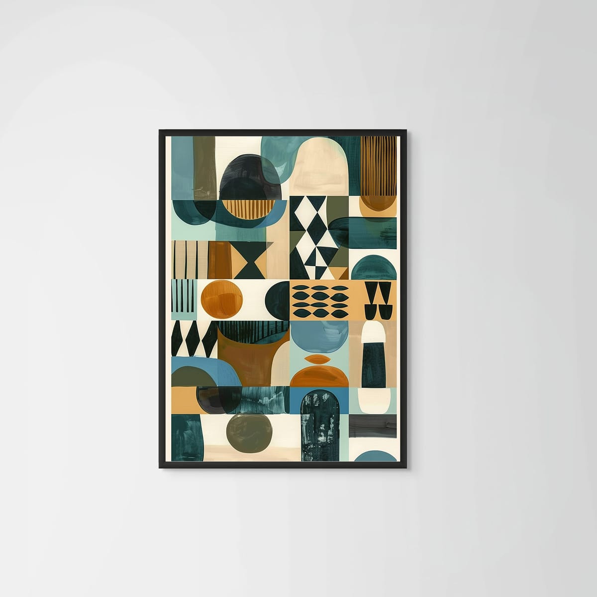 Axis II – black frame – no mount – Fringe Art Studio- Wall Art- Cairo Egypt