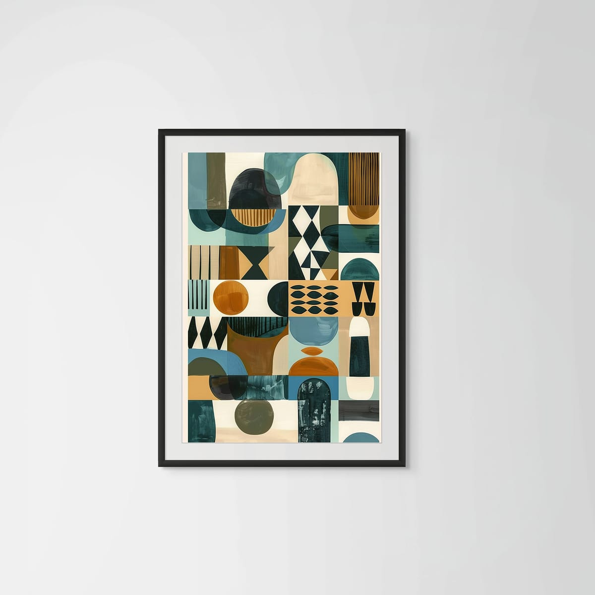 Axis II – black frame – framed art print – Fringe Art Studio- Wall Art- Cairo Egypt