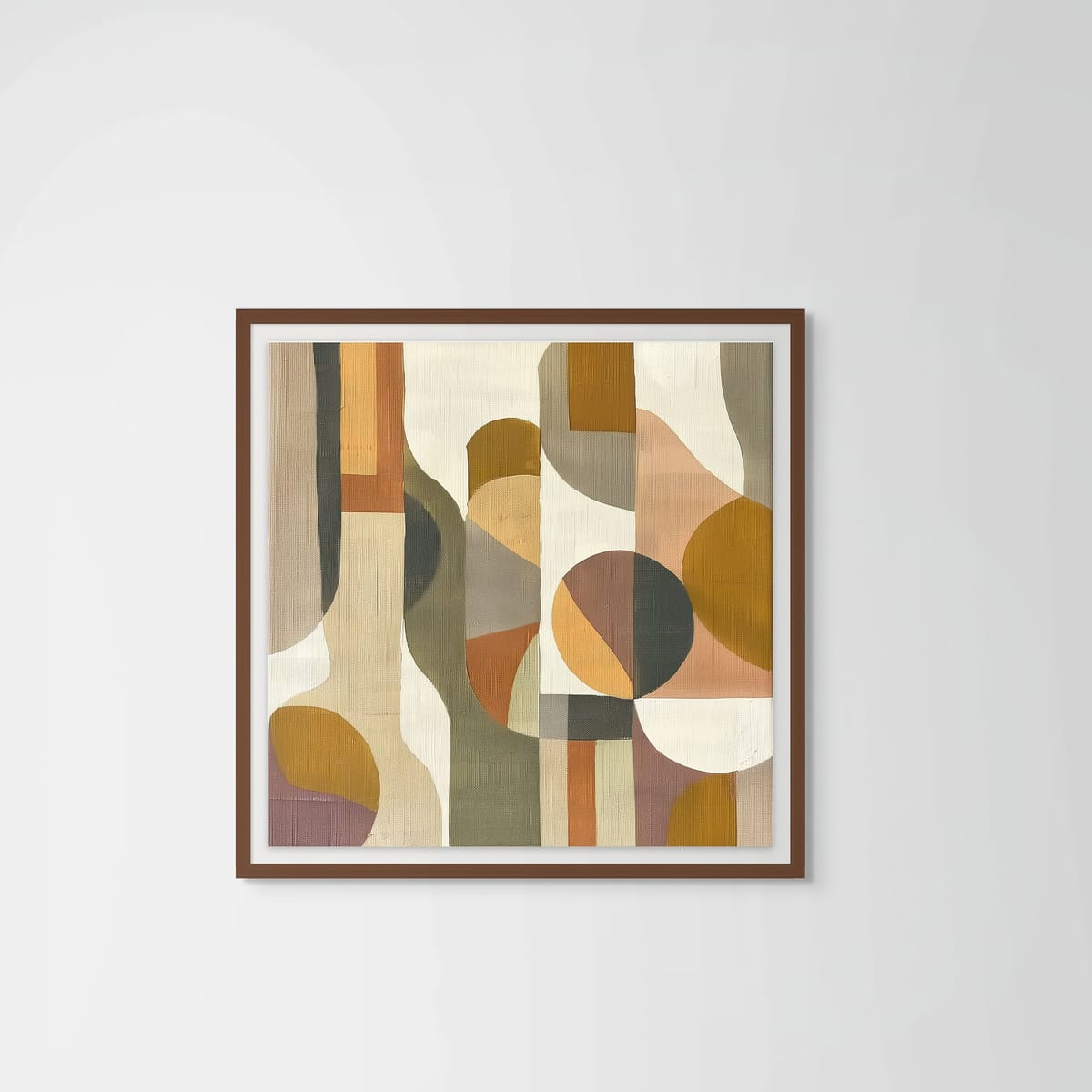 Terrain I – dark wood frame – framed art print – Fringe Art Studio- Wall Art- Cairo Egypt