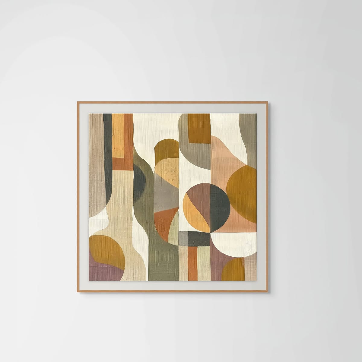 Terrain I – natural wood frame – framed art print – Fringe Art Studio- Wall Art- Cairo Egypt