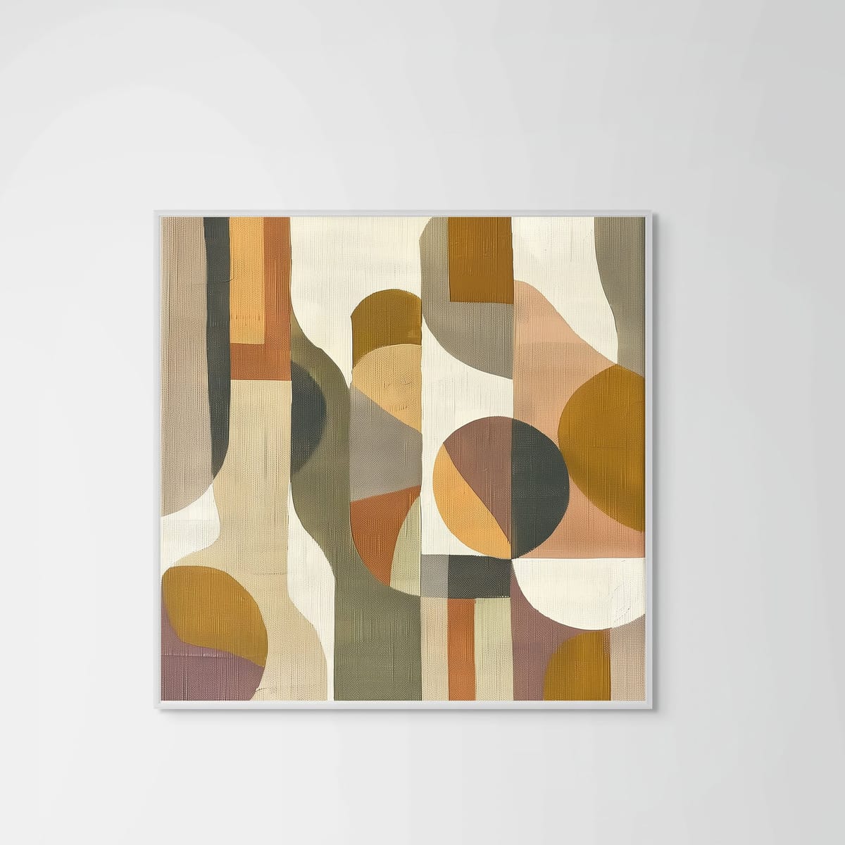 Terrain I – white frame – no mount – Fringe Art Studio- Wall Art- Cairo Egypt