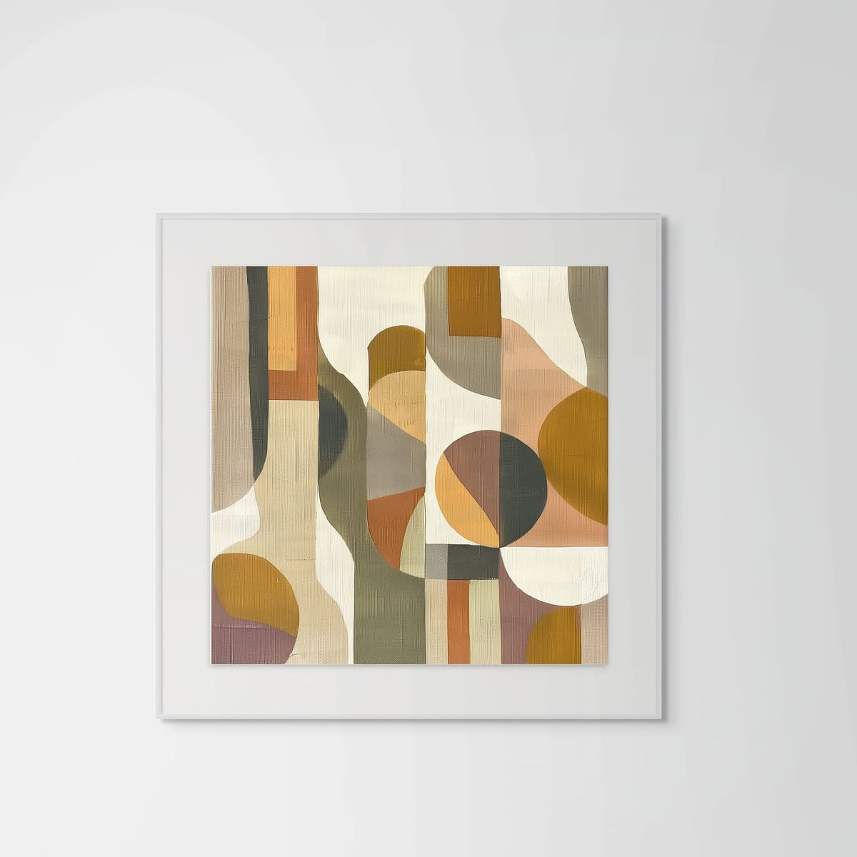 Terrain I – white frame – framed art print – Fringe Art Studio- Wall Art- Cairo Egypt