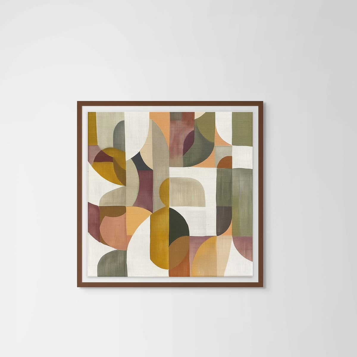 Terrain II – dark wood frame – framed art print – Fringe Art Studio- Wall Art- Cairo Egypt