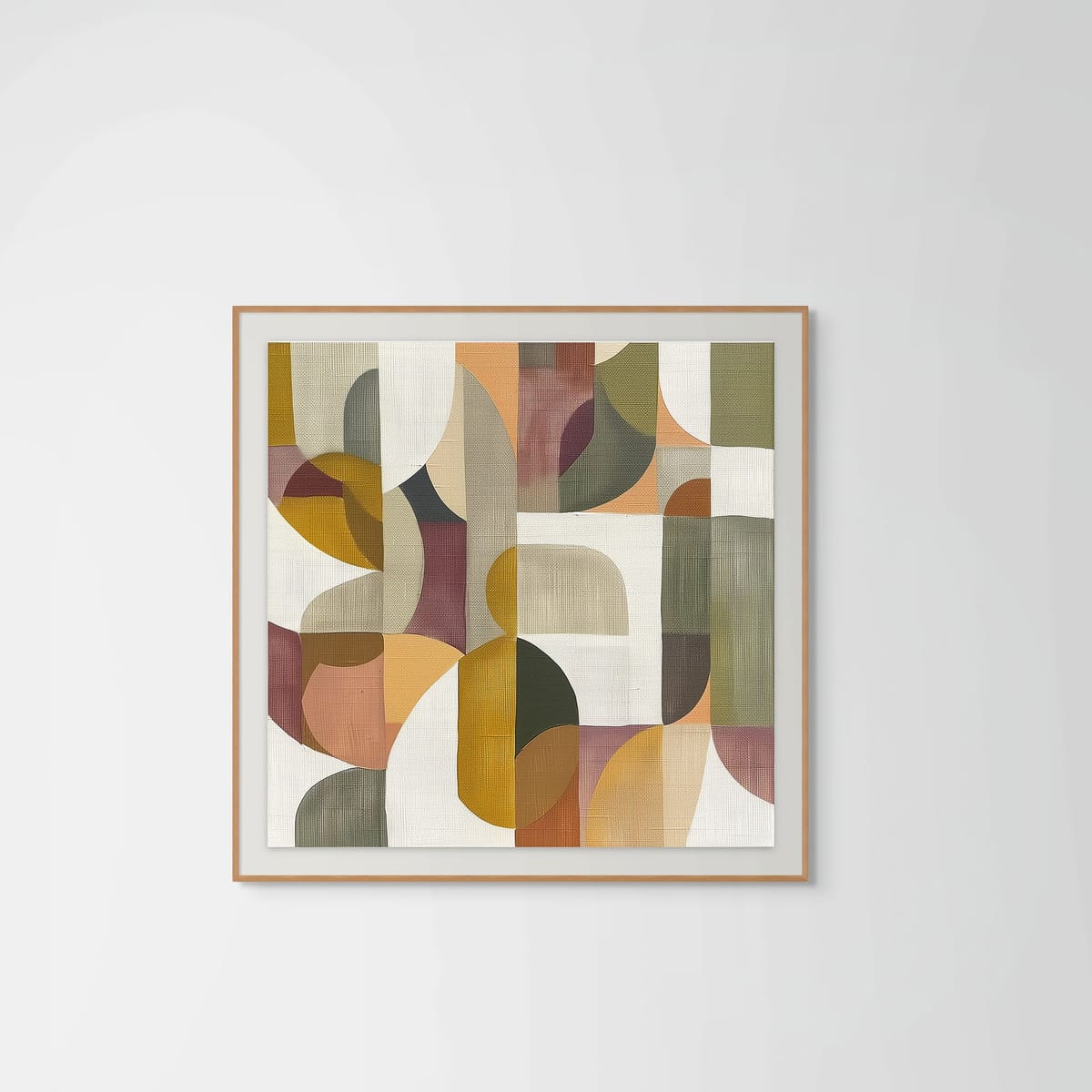 Terrain II – natural wood frame – framed art print – Fringe Art Studio- Wall Art- Cairo Egypt