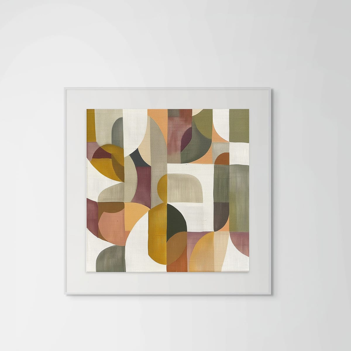 Terrain II – white frame – framed art print – Fringe Art Studio- Wall Art- Cairo Egypt