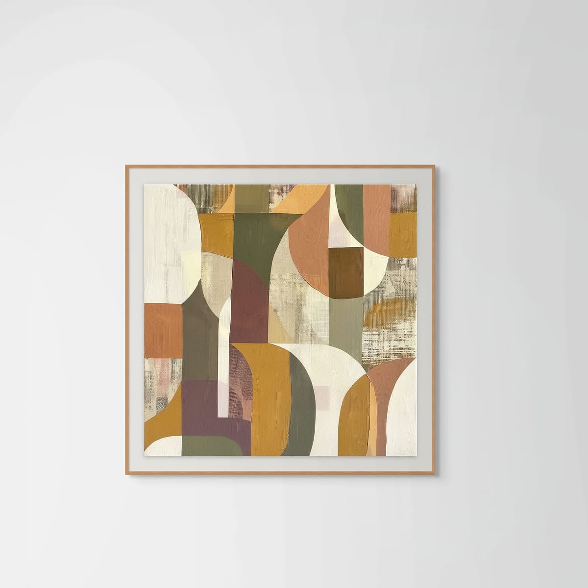 Terrain III – natural wood frame – framed art print – Fringe Art Studio- Wall Art- Cairo Egypt