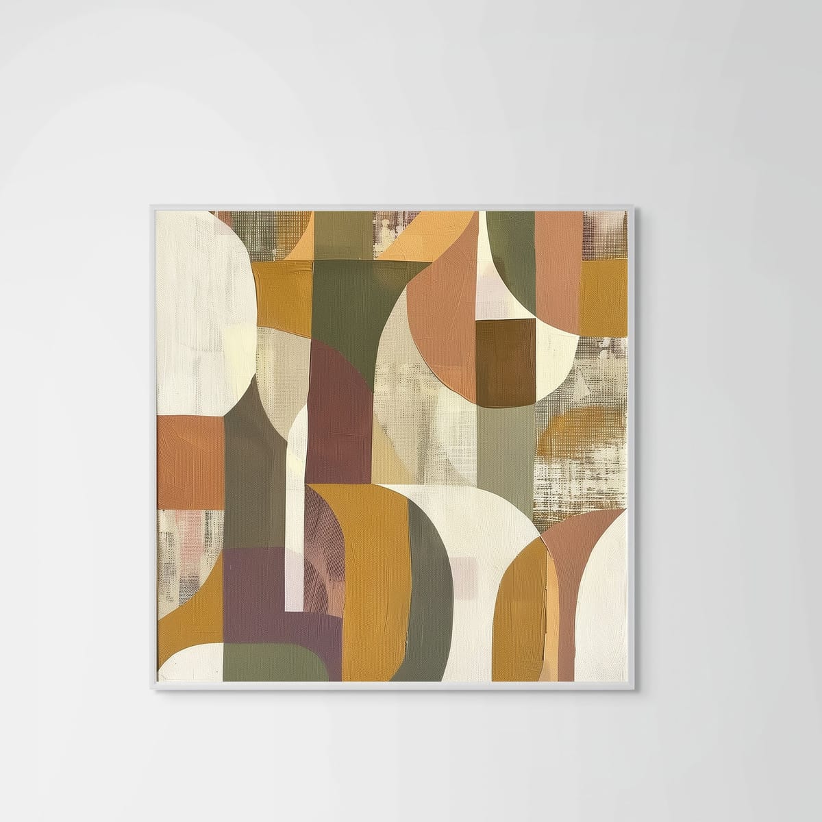 Terrain III – white frame – no mount – Fringe Art Studio- Wall Art- Cairo Egypt