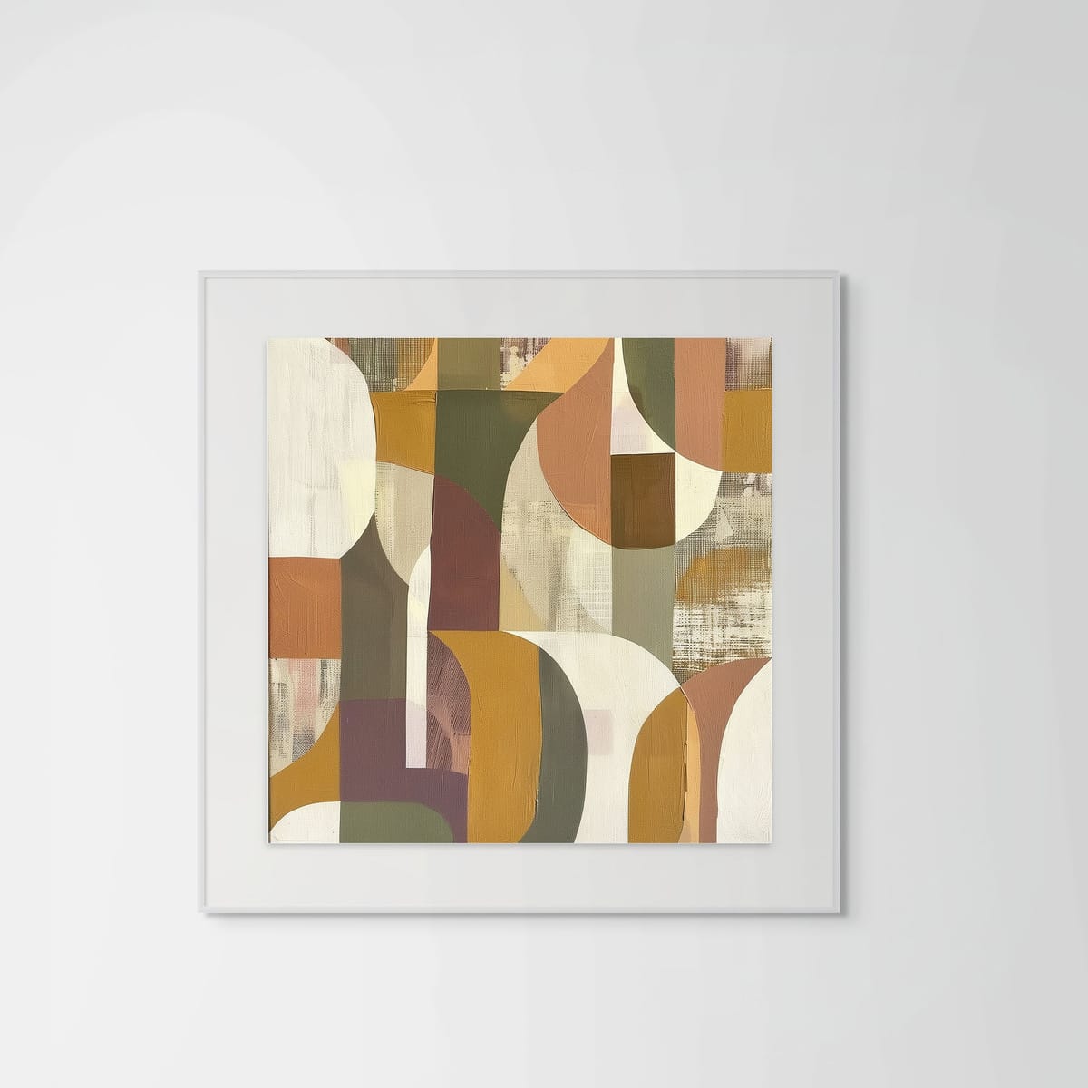 Terrain III – white frame – framed art print – Fringe Art Studio- Wall Art- Cairo Egypt