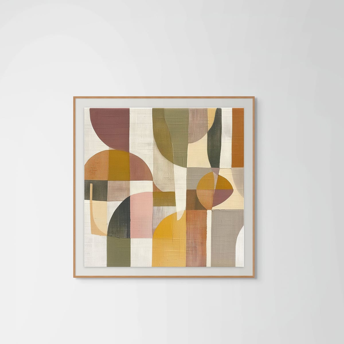 Terrain IV – natural wood frame – framed art print – Fringe Art Studio- Wall Art- Cairo Egypt