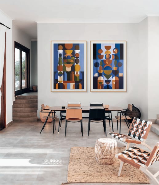 Blue I – wall art – Fringe Art Studio- Wall Art- Cairo Egypt