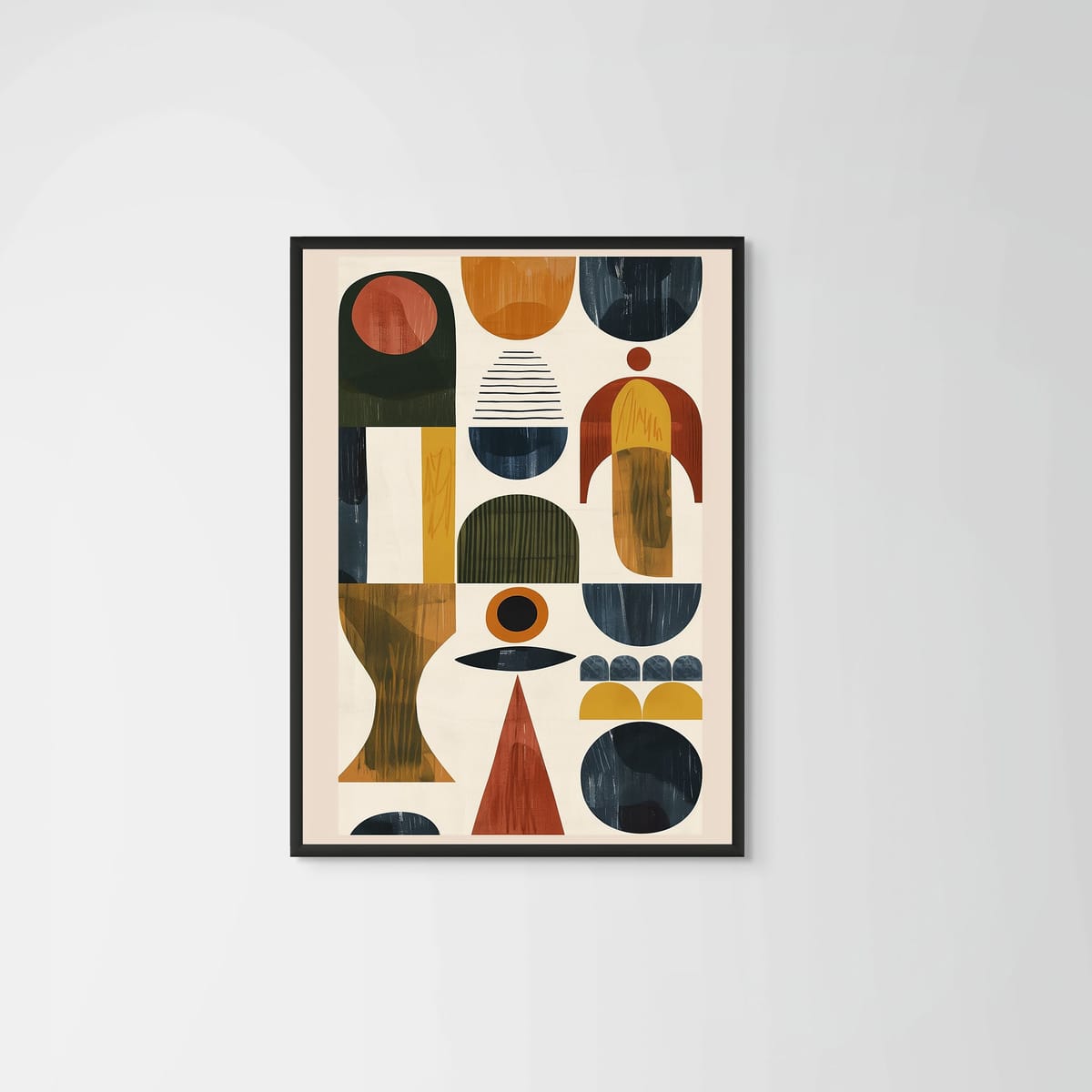 Earth I – black frame – no mount – Fringe Art Studio- Wall Art- Cairo Egypt