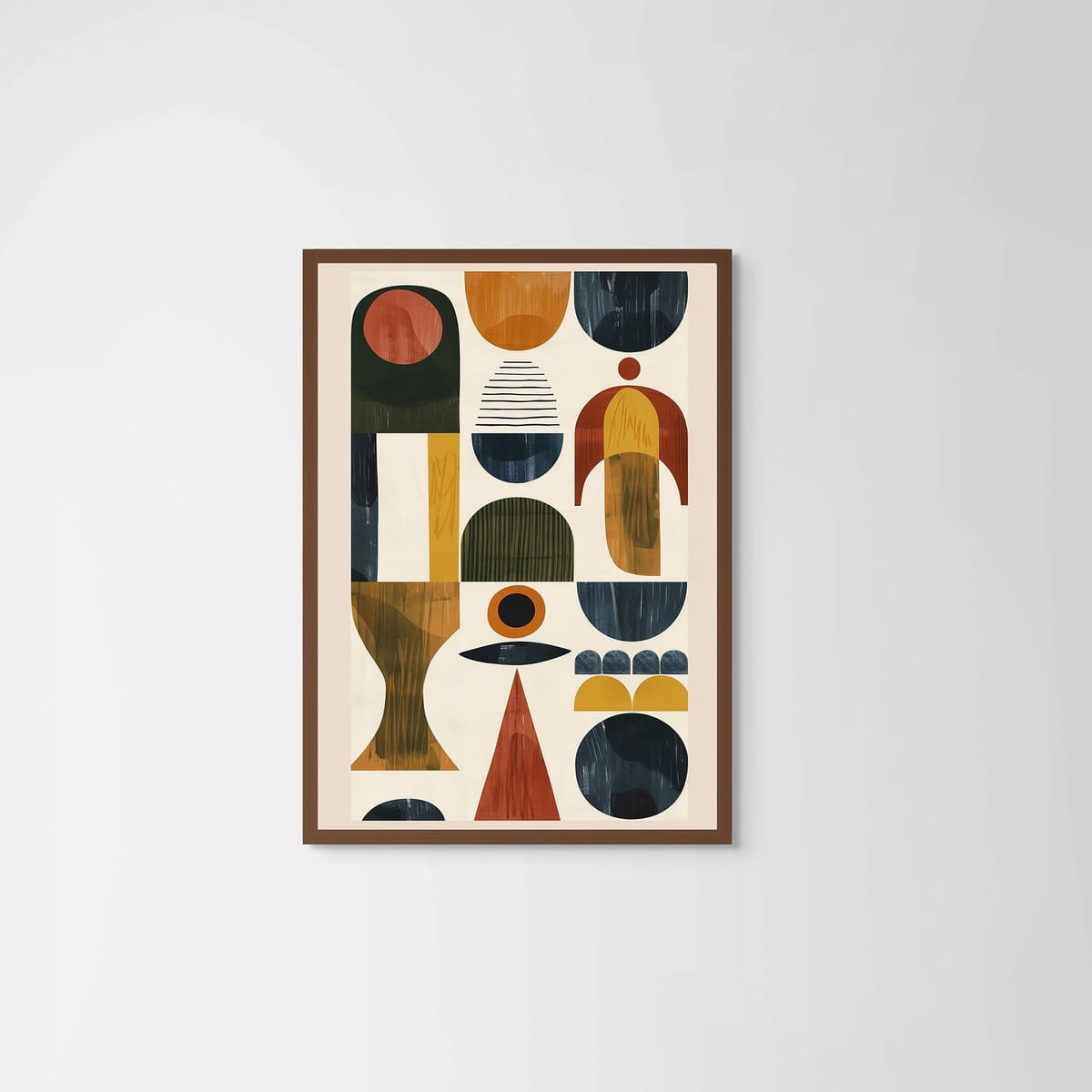 Earth I – dark wood frame – no mount – Fringe Art Studio- Wall Art- Cairo Egypt