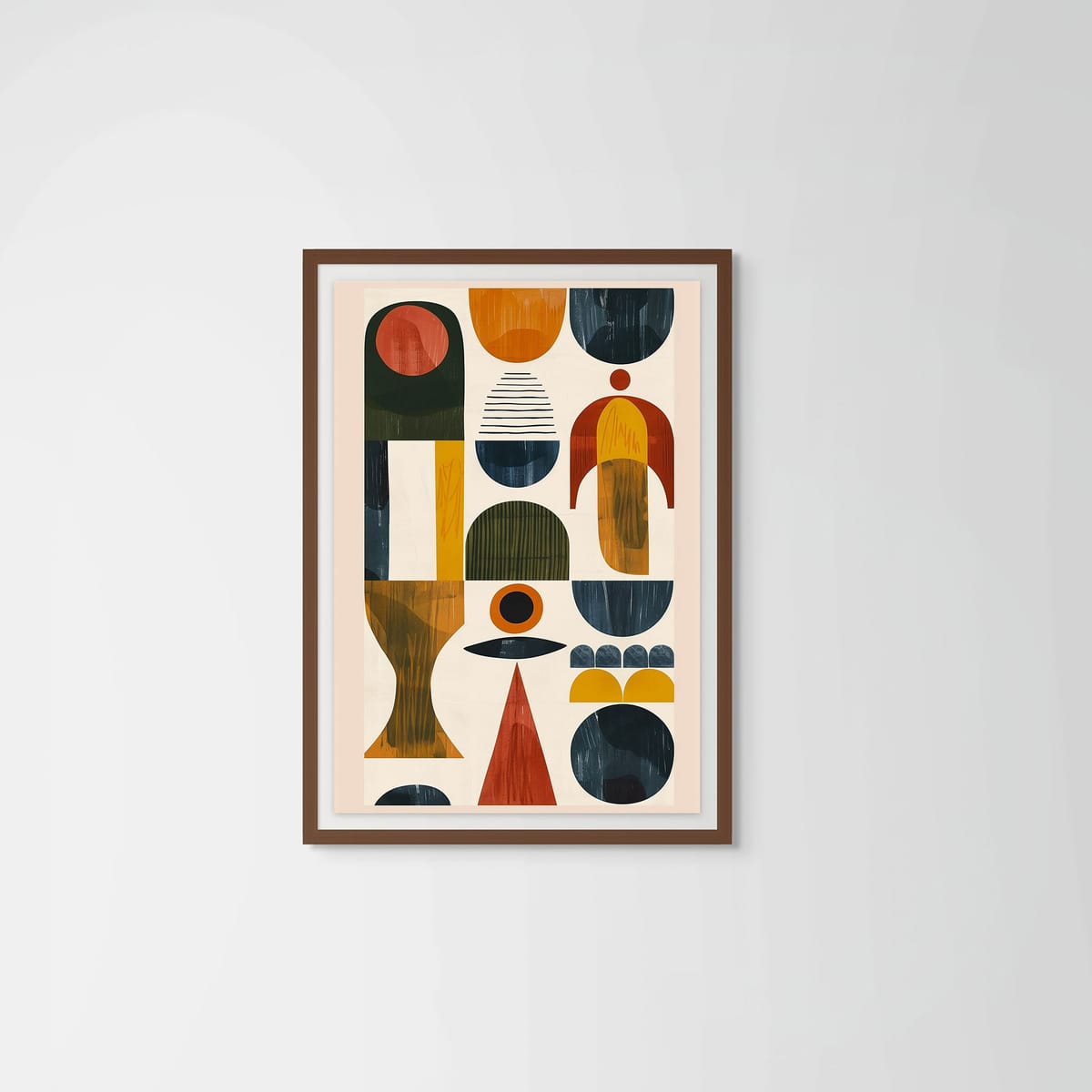 Earth I – dark wood frame – framed art print – Fringe Art Studio- Wall Art- Cairo Egypt