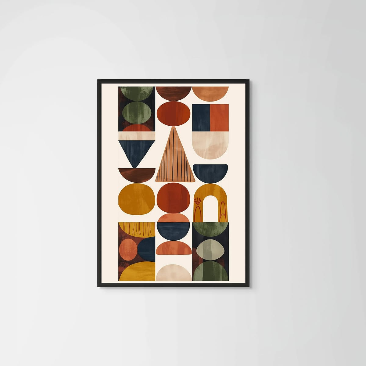 Earth II – black frame – no mount – Fringe Art Studio- Wall Art- Cairo Egypt