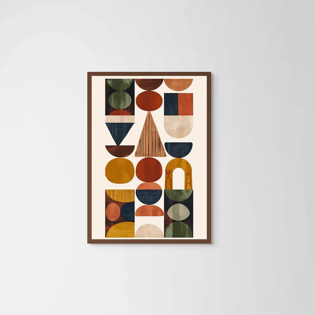 Earth II – dark wood frame – no mount – Fringe Art Studio- Wall Art- Cairo Egypt