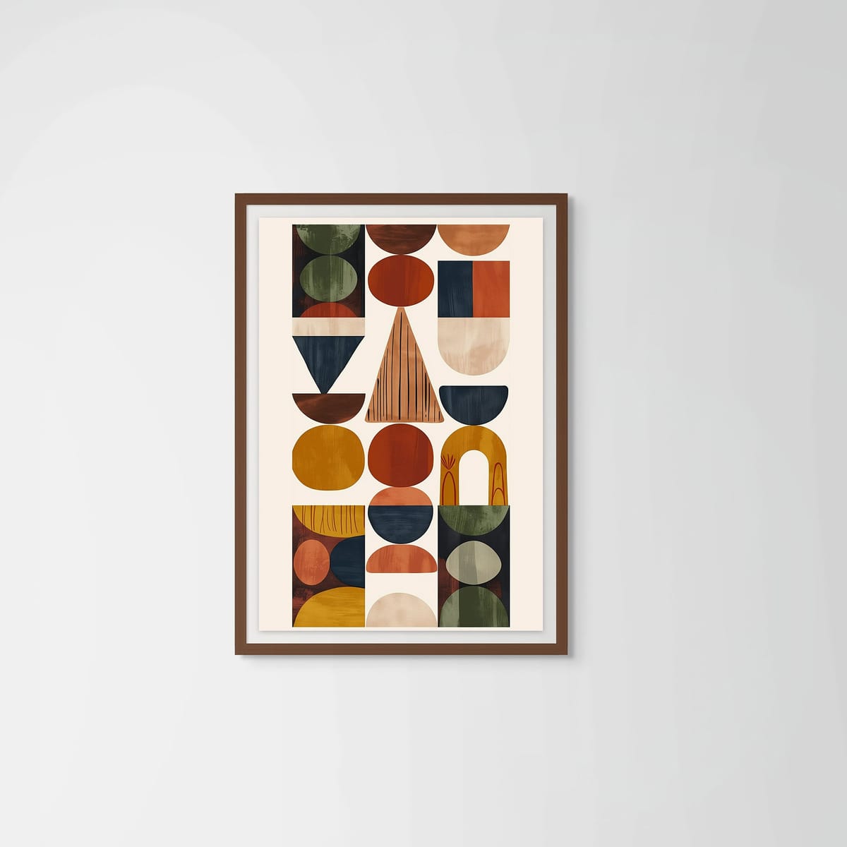 Earth II – dark wood frame – framed art print – Fringe Art Studio- Wall Art- Cairo Egypt
