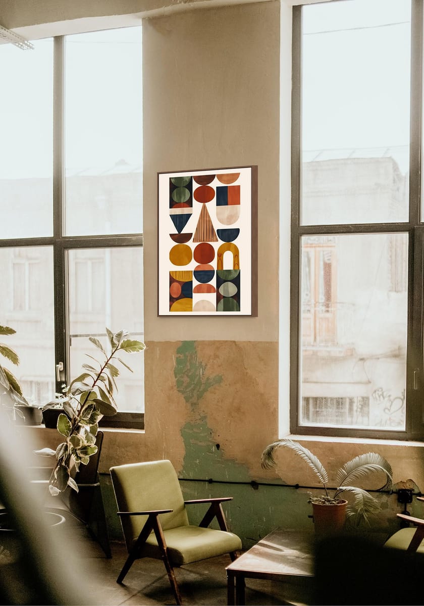 Earth II – wall art in home – Fringe Art Studio- Wall Art- Cairo Egypt