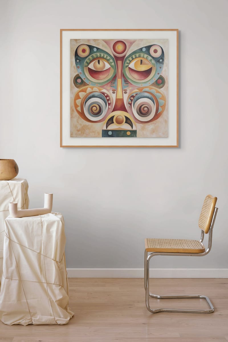 Mask II – wall art in home – Fringe Art Studio- Wall Art- Cairo Egypt