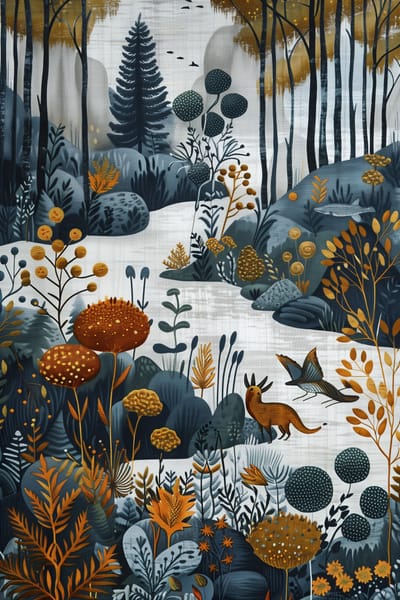 Winter Bambi – framed wall art print – Fringe Art Studio- Wall Art- Cairo Egypt