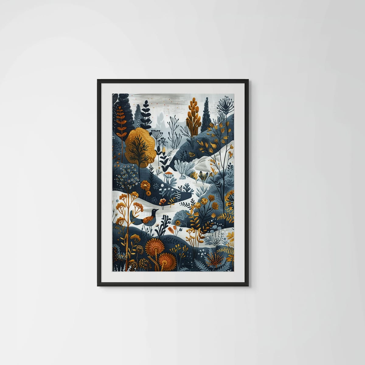 Winter Eagle – black frame – framed art print – Fringe Art Studio- Wall Art- Cairo Egypt