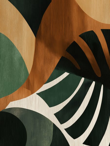 Abstract Botanical – framed wall art print – Fringe Art Studio- Wall Art- Cairo Egypt