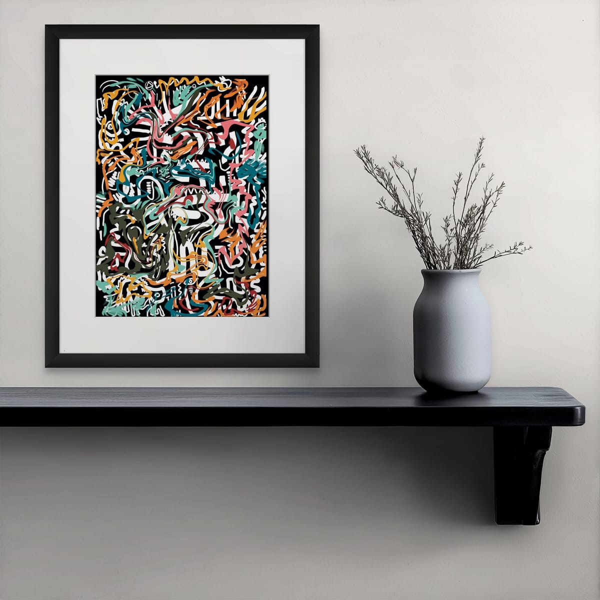 Doodles – wall art in home – Fringe Art Studio- Wall Art- Cairo Egypt