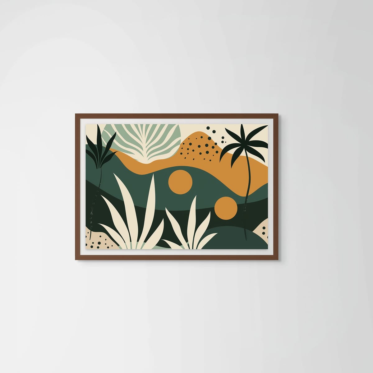 Dunes – dark wood frame – framed art print – Fringe Art Studio- Wall Art- Cairo Egypt