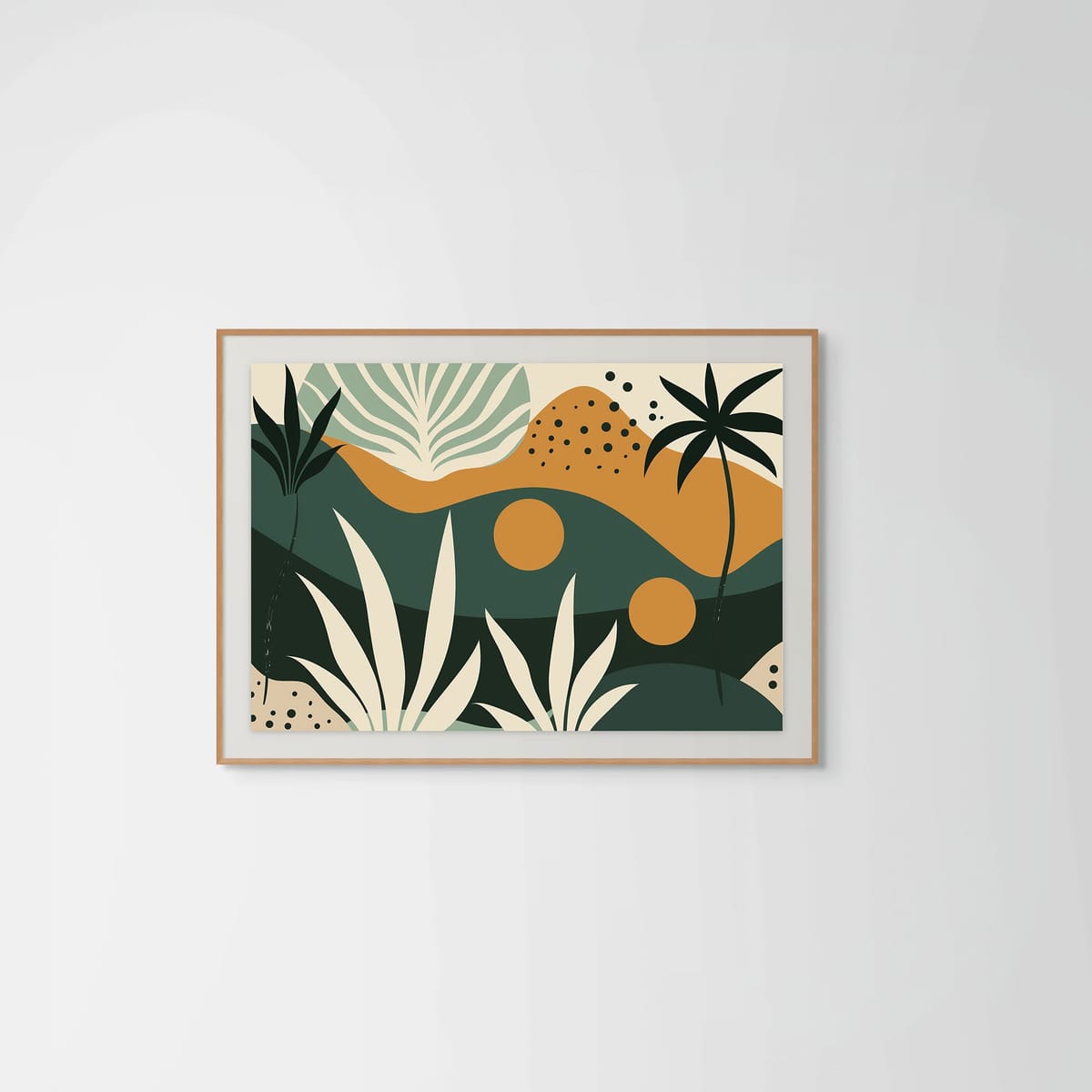 Dunes – natural wood frame – framed art print – Fringe Art Studio- Wall Art- Cairo Egypt