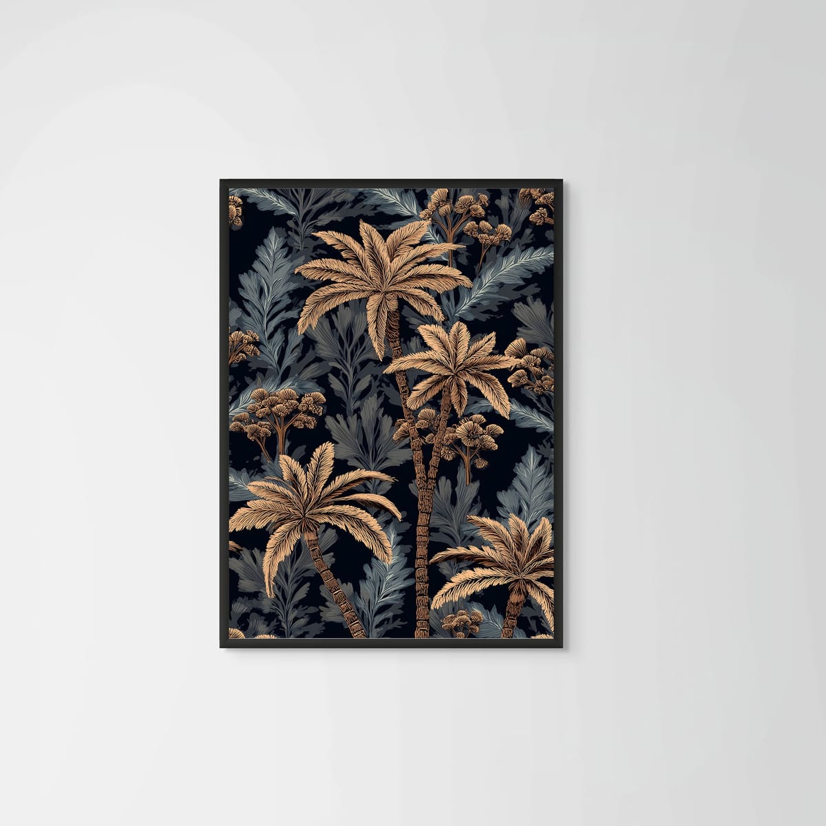 Golden Forest I – black frame – no mount – Fringe Art Studio- Wall Art- Cairo Egypt