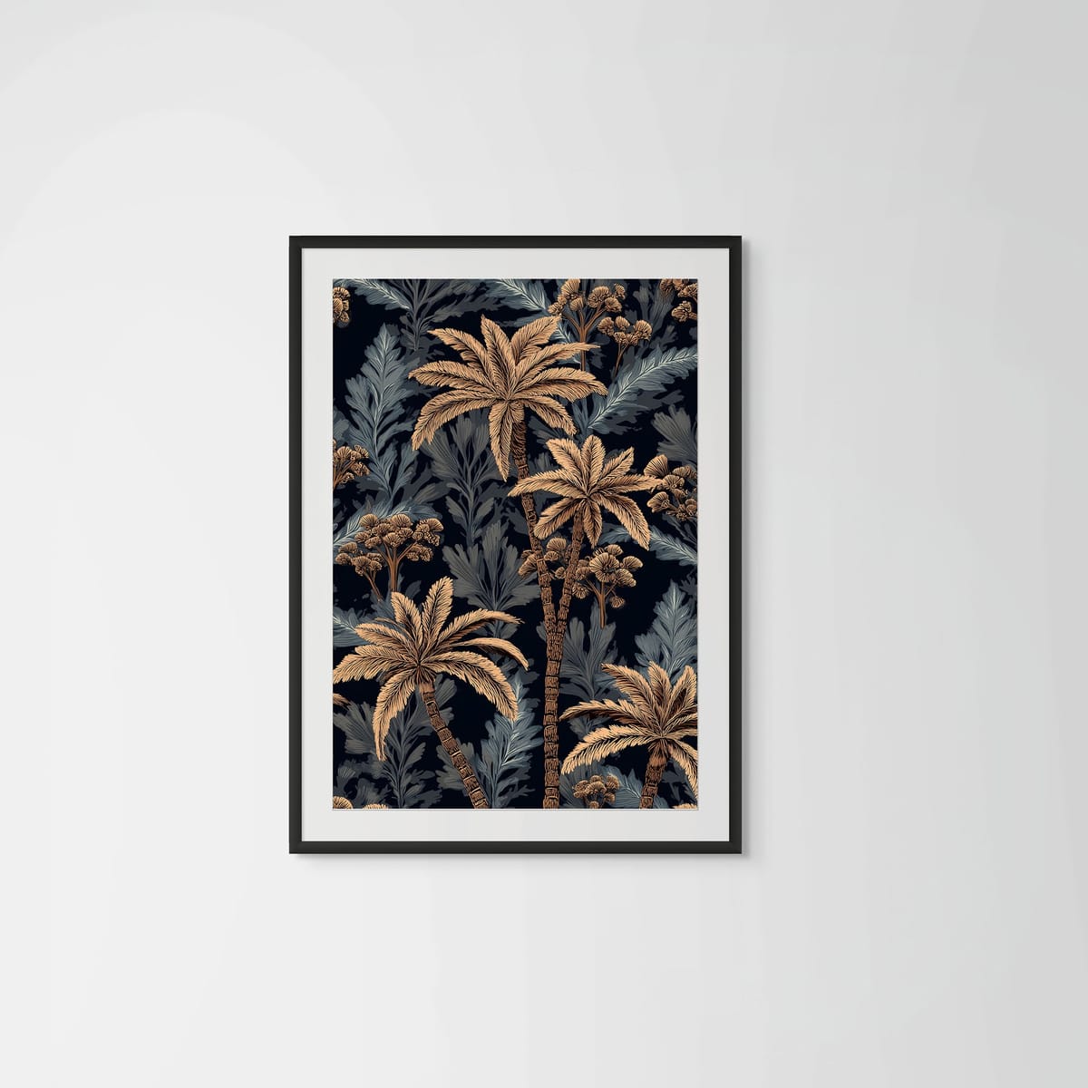 Golden Forest I – black frame – framed art print – Fringe Art Studio- Wall Art- Cairo Egypt
