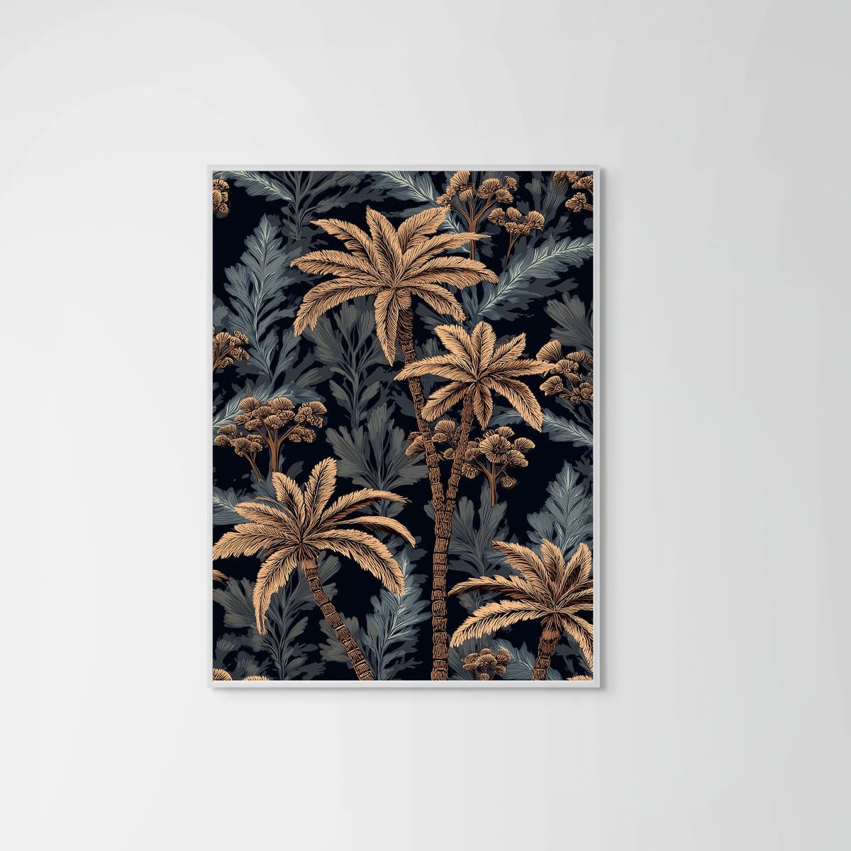 Golden Forest I – white frame – no mount – Fringe Art Studio- Wall Art- Cairo Egypt