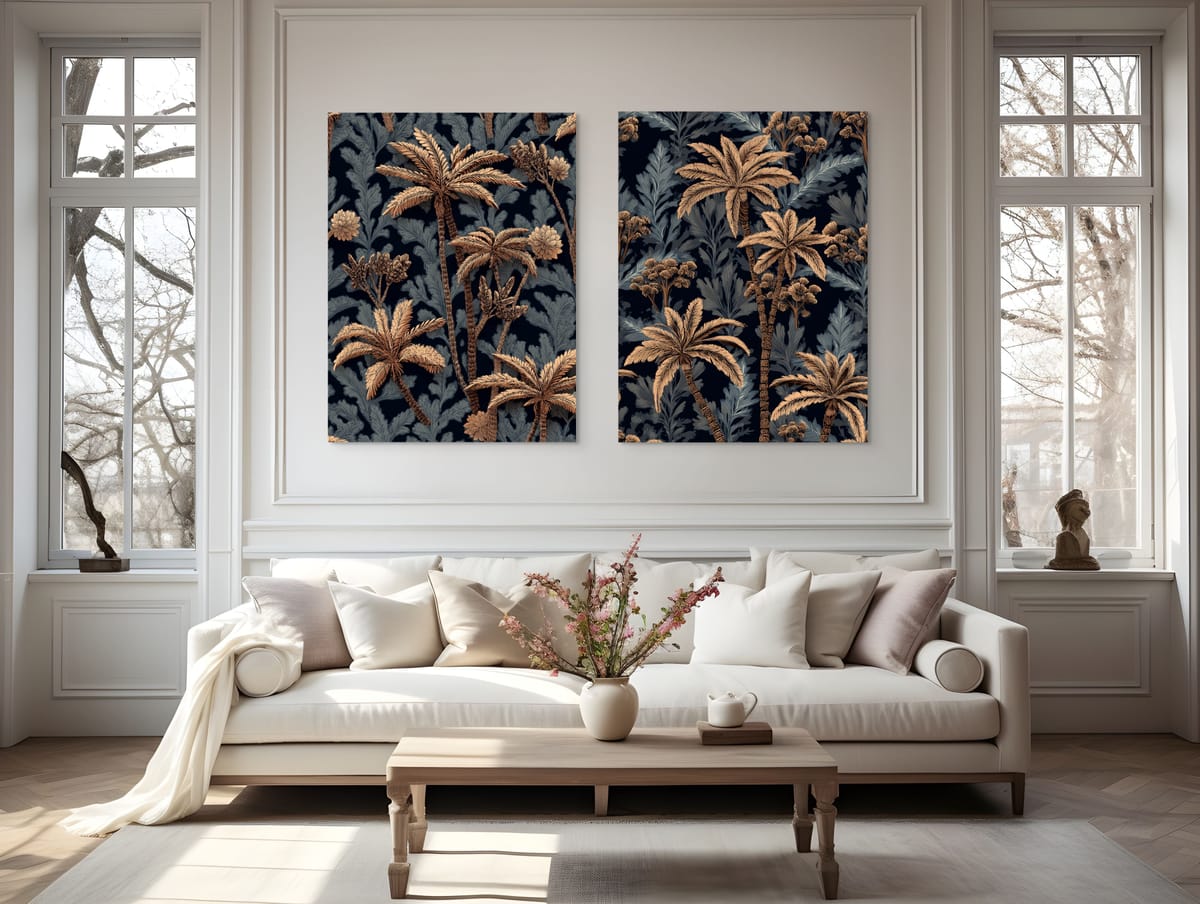 Golden Forest II – wall art in home – Fringe Art Studio- Wall Art- Cairo Egypt