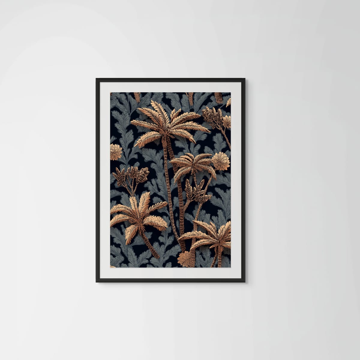 Golden Forest II – black frame – framed art print – Fringe Art Studio- Wall Art- Cairo Egypt