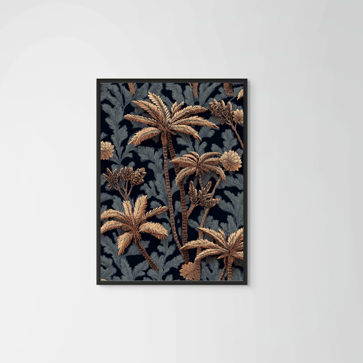 Golden Forest II – black frame – no mount – Fringe Art Studio- Wall Art- Cairo Egypt
