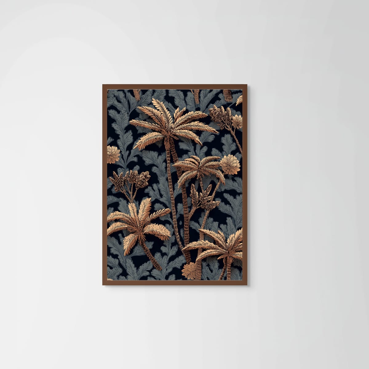 Golden Forest II – dark wood frame – no mount – Fringe Art Studio- Wall Art- Cairo Egypt