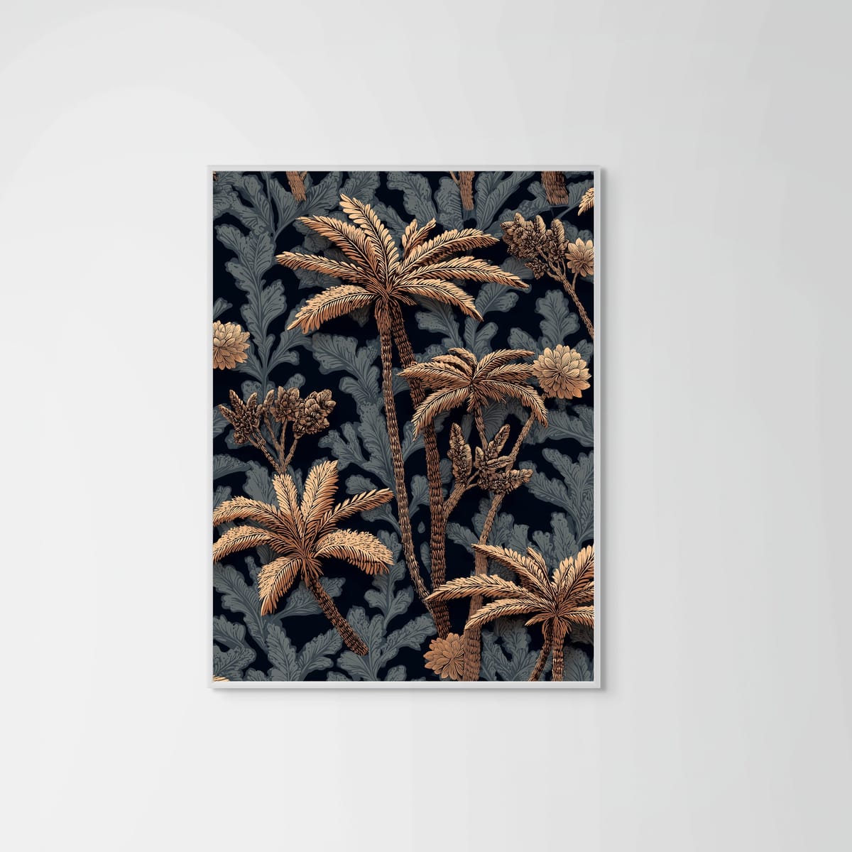 Golden Forest II – white frame – no mount – Fringe Art Studio- Wall Art- Cairo Egypt