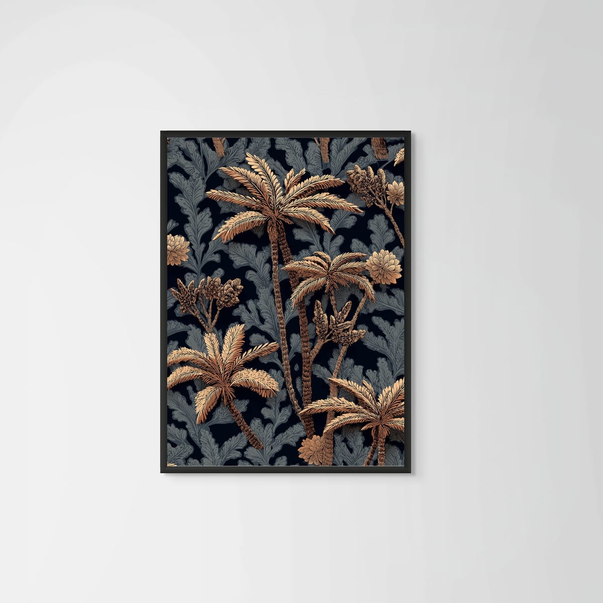Golden Forest II – black frame – no mount – Fringe Art Studio- Wall Art- Cairo Egypt