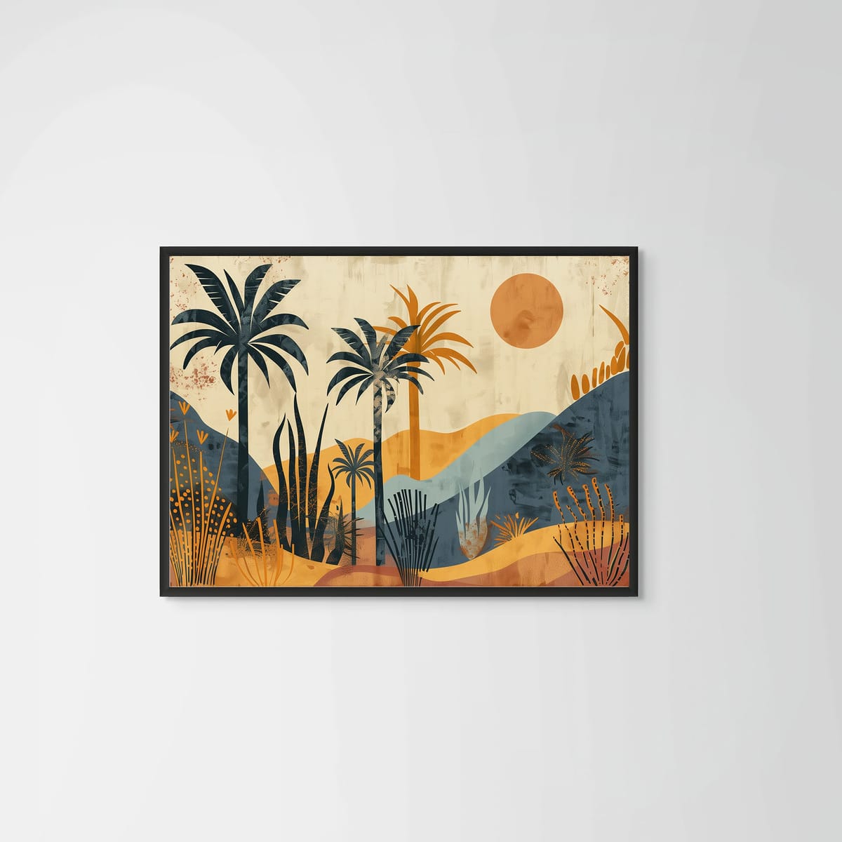 Horizon – black frame – no mount – Fringe Art Studio- Wall Art- Cairo Egypt