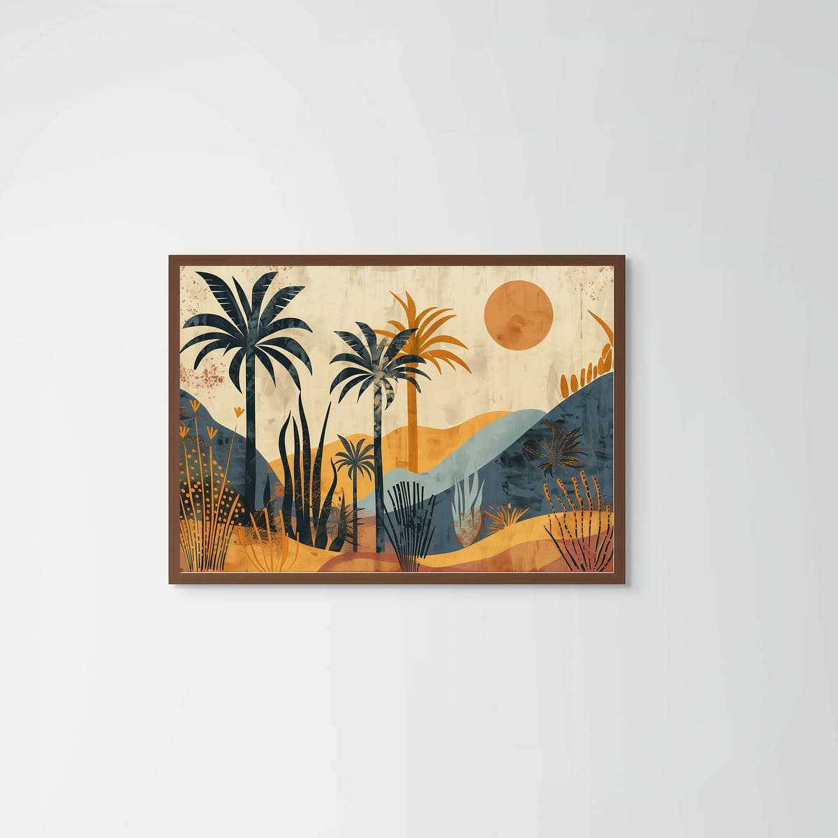 Horizon – dark wood frame – no mount – Fringe Art Studio- Wall Art- Cairo Egypt